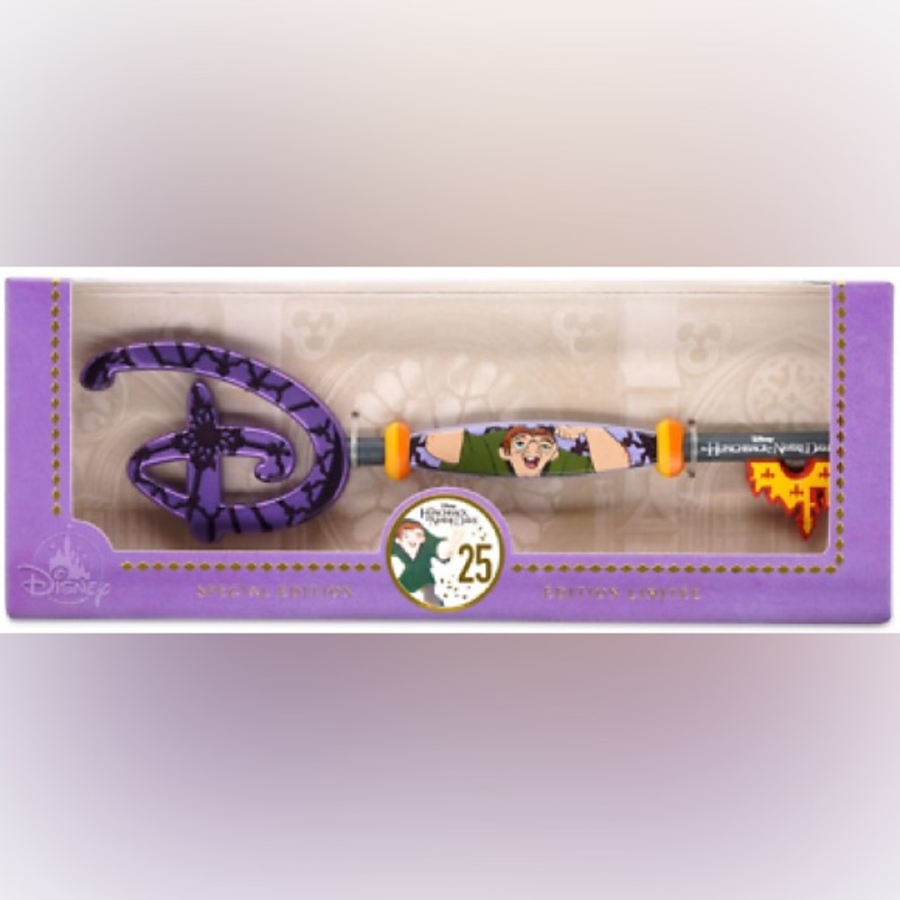 - NEW- Disney 25th Anniversary Hunchback of Notre Dame key